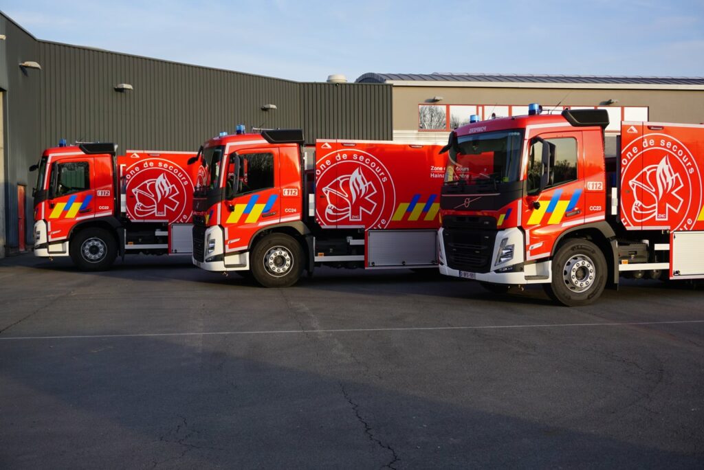 Three fires in Picardy Wallonia