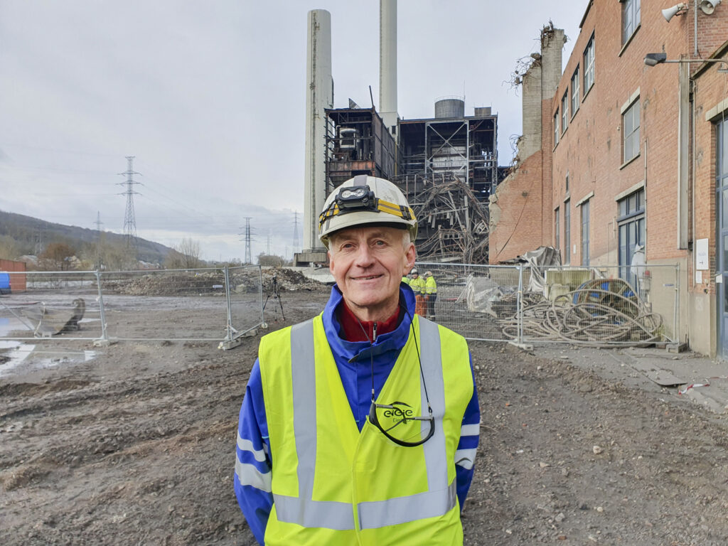 Old Belgian power plant blasted with heavy explosives