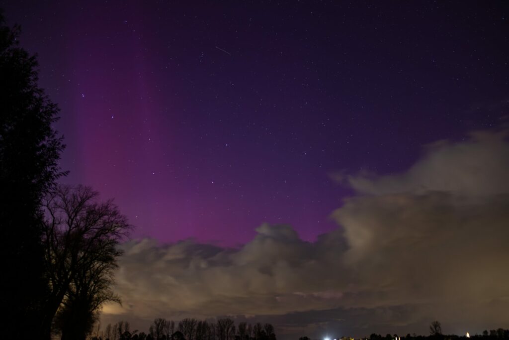 Northern Lights were visible in Belgium on Sunday evening