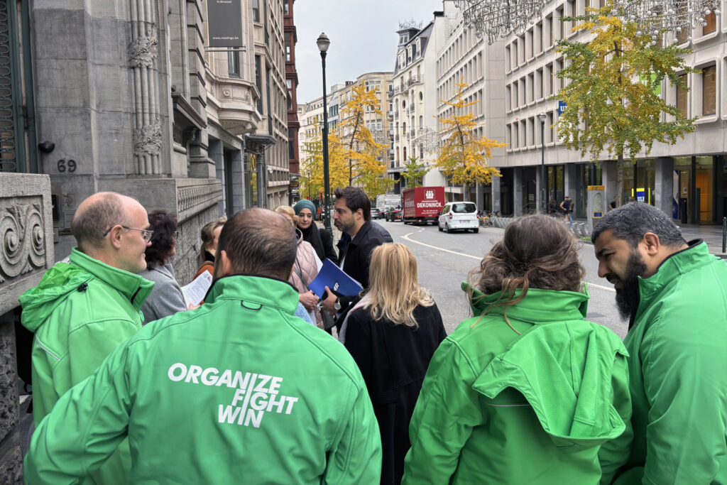 Unions protest in Brussels against discrimination of domestic workers