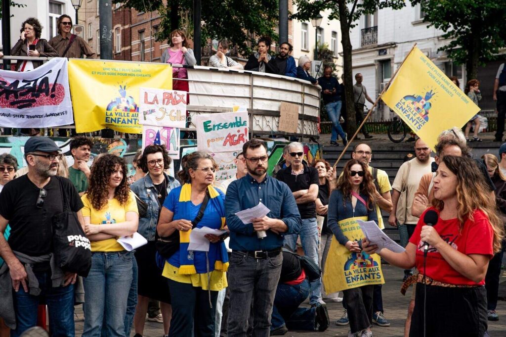 About 500 protest against organised crime in Brussels